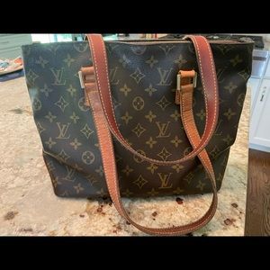 Louis Vuitton monogram cabas piano Brown